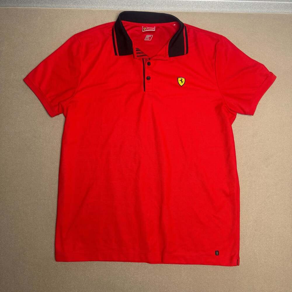Scuderia Ferrari Speed Dry Men's Red Polo Shirt